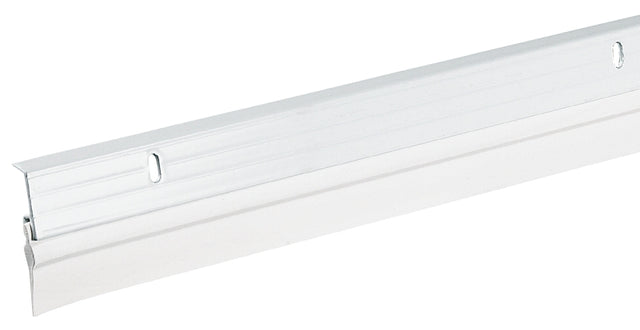 Frost King W59/36H Door Sweep, Aluminum Flange, Vinyl Insert, 36 in L, 1-5/8 in W