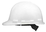 Safety Works SWX00344 Hard Hat, White, 4-Point Textile Suspension, HDPE Shell, Class: E, Slip Ratchet Adjustment Type