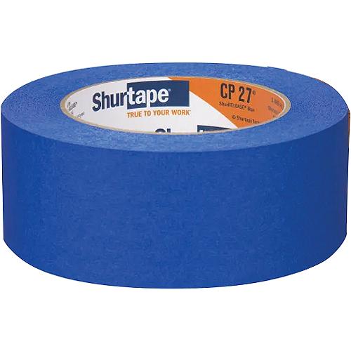 Shurtape 202880 CP27 Shurrelease° 14-Day Blue Painter's Tape, 2" x 180', Blue