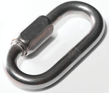 Baron 7350T-1/4 Quick Link, 19/32 in Opening, 2-1/4 in L x 1/4 in THK Dimensions, 660 lb Working Load, Steel, Zinc, Pack of 10