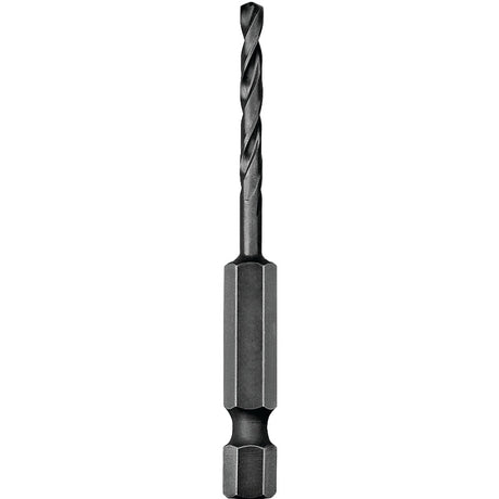 DEWALT DD5128 Impact Drill Bit, 7/16 in Dia, 4 in OAL, Spiral Flute, 1/4 in Dia Shank, Hex Shank