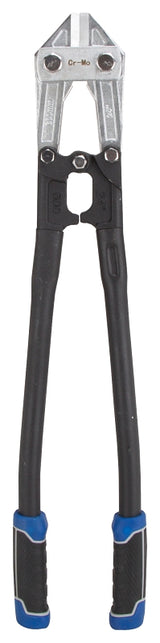 Vulcan JL-WD-0624 Bolt Cutter, 8 mm Cutting Capacity, Chrome Molybdenum Steel Jaw, 24 in OAL, Black/Blue Handle