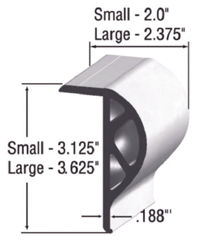 Taylor 45966 True Color Commercial Grade P-Shape Dock Small, Large, 10' in Retail Pack