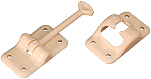 ENTRY DOOR HOLD-PLAST. COL WHT