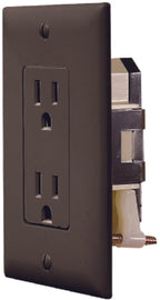 BLK DUAL OUTLET W/COV-PLATE