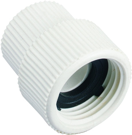 Orbit 53366 Hose-To-Pipe Adapter, 1/2 x 3/4 in, FNPT x FHT, PVC, White