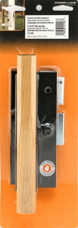 Prime-Line C 1126 Handleset, Aluminum/Wood