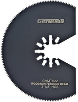 Genesis GAMT522 Saw Blade, 3-1/8 in, 20 TPI, HSS