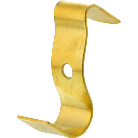 HILLMAN Brass-Plated Gold Small Molding Hook 1 lb 4 pk, Pack of 10
