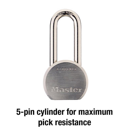 Master Lock 2-3/16 in. H X 2-1/2 in. W Steel 5-Pin Cylinder Weather-Resistant Padlock