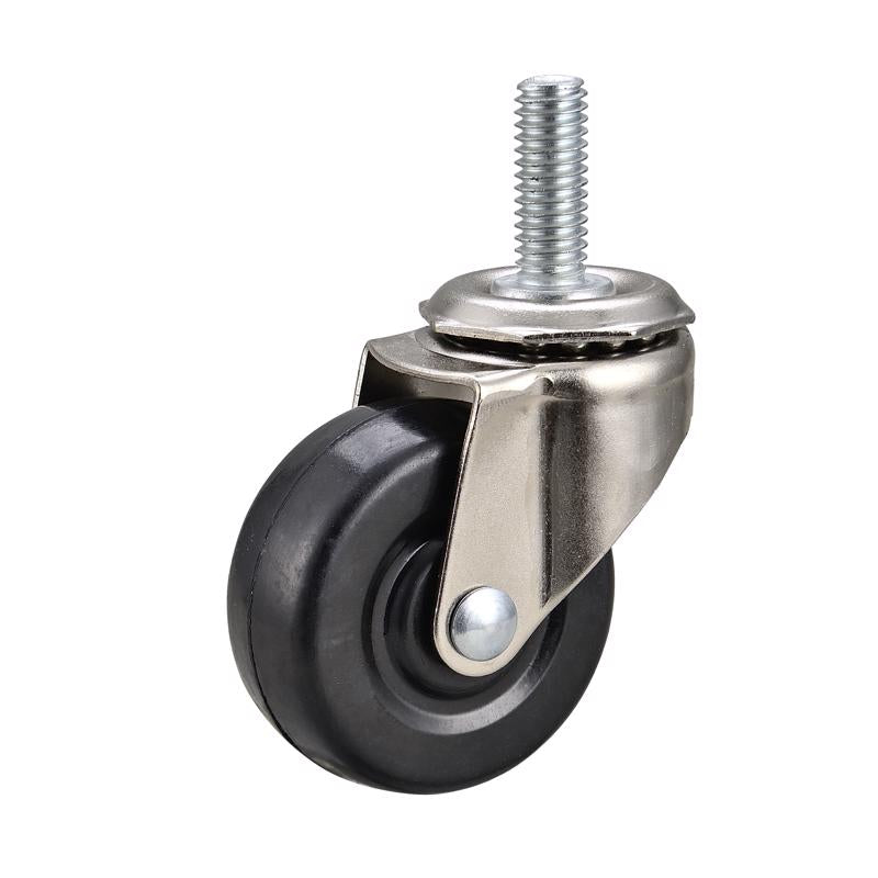 Ace 2 in. D Swivel Soft Rubber Caster 80 lb 2 pk