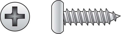 HILLMAN No. 12 X 1/2 in. L Phillips Pan Head Sheet Metal Screws 100 pk