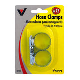 Victor 1/2 in. 1-1/4 in. SAE 12 Silver Hose Clamp Stainless Steel Band