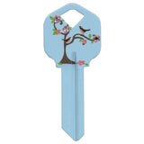 HILLMAN DIVA Tree & Birds House/Office Universal Key Blank KW1 Single, Pack of 6