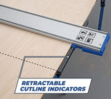 Kreg KMA4700 Series Straight Edge Guide, Specifications: XL, 8 ft Cutting Capacity, Aluminum