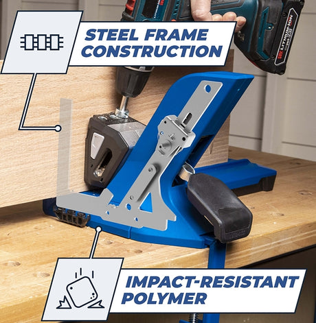 Kreg KPHJ720PRO Series Pocket Hole Jig, 1/2 to 1-1/2 in Clamping, Includes: (160) Kreg Pocket-Hole Screws Includes