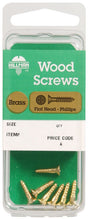 HILLMAN No. 12 X 1-1/2 in. L Phillips Coarse Wood Screws 1 pk, Pack of 10