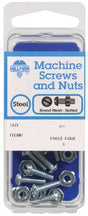 HILLMAN No. 10-32 in. X 1/2 in. L Slotted Round Head Zinc-Plated Steel Machine Screws 1 pk, Pack of 10