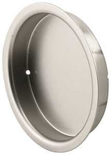 Prime-Line N 7206 Door Pull, 2 in Dia, 5/16 in D, Steel, Satin Nickel