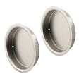 Prime-Line N 7206 Door Pull, 2 in Dia, 5/16 in D, Steel, Satin Nickel