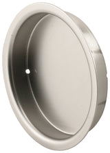Prime-Line N 7206 Door Pull, 2 in Dia, 5/16 in D, Steel, Satin Nickel