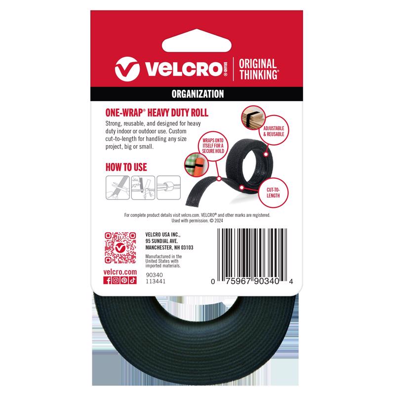 VELCRO Brand ONE-WRAP Large Nylon Strap 144 in. L 1 pk