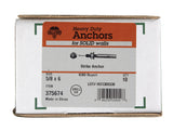 HILLMAN 5/8 in. D X 6 in. L Steel Round Head Strike Anchor 10 pk