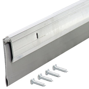 M-D 05389 Door Sweep, Aluminum Flange, 36 in L, 1/4 in W, Aluminum Flange, Vinyl Insert