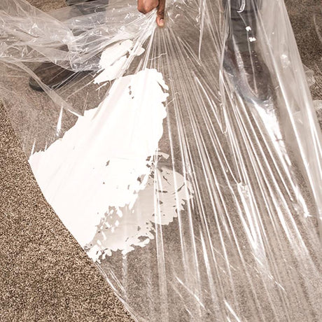 Surface Shields Carpet Shield Self-Adhering Film 3 mil X 24 in. W X 50 ft. L Polyethylene Clear