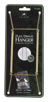 Tripar 10 to 14 in. Brass Plate Hanger 1 pk