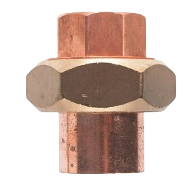Nibco C00365L Pipe Union, 1-1/2 in, Sweat, Copper