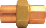 Elkhart Products 102 Series 10033586 Pipe Union, 1-1/2 in, Sweat, Copper