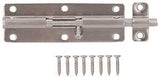 ProSource SS-B06-PS Barrel Bolt, 0.31 Dia in Bolt Head, 6 in L Bolt, Stainless Steel, Stainless Steel