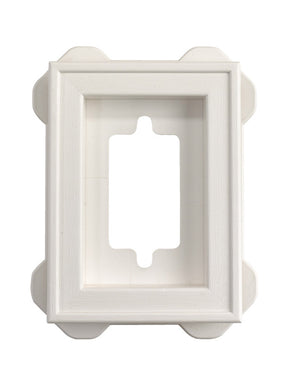 Builders Edge 8 in. H X 8 in. W X 6-5/16 in. L Prefinished White Copolymer Mounting Block