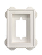 Builders Edge 8 in. H X 8 in. W X 6-5/16 in. L Prefinished White Copolymer Mounting Block