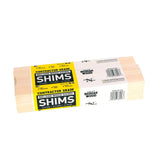 Nelson CSH12/42/12/48B Shim, 12 in L, Wood, Yellow, Pack of 12