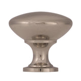 Amerock Allison Round Cabinet Knob 1-3/16 in. D 1-1/8 in. Brushed Chrome 1 pk