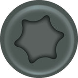 ProFIT 297208 Deck Screw, 4 in L, Coarse Thread, Bugle Head, Combo Drive, Sharp Point, Gray