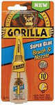 Gorilla 7500102 Super Glue Brush and Nozzle, Straw/White Water, Liquid, Irritating, 10 g
