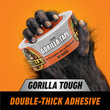 Gorilla 105634 Duct Tape, 30 yd L, 1.88 in W, Polyethylene-Coated Cloth Backing, Silver