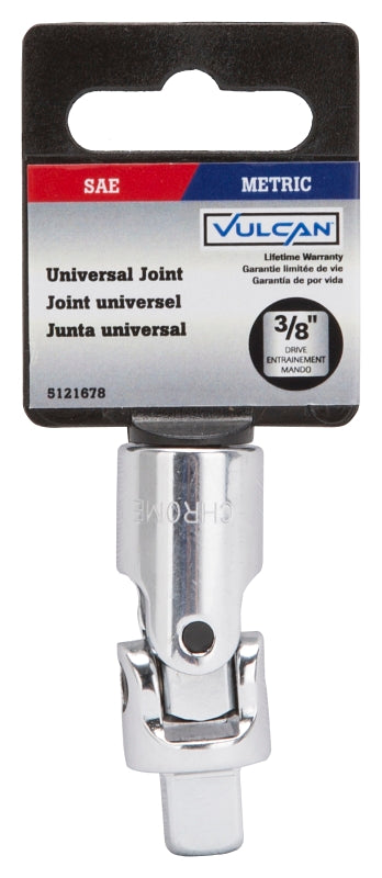 Vulcan MT6491732 Universal Joint, 3/8 in Drive size, Chrome