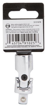 Vulcan MT6491732 Universal Joint, 3/8 in Drive size, Chrome