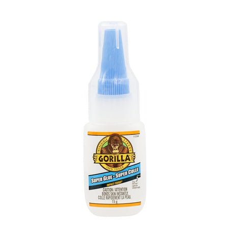 Gorilla 112381 Super Glue, Liquid, Sharp, Irritating, Clear, 15 g Bottle
