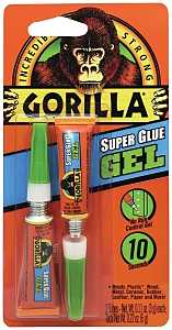Gorilla 7820002 Super Glue, Straw/White Water, Liquid, 3 g, Tube