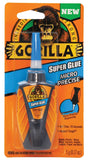 Gorilla 6770002 Super Glue, Liquid, Irritating, Clear, 0.17 oz Bottle