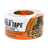 Gorilla 6025302 Duct Tape, 25 yd L, 2.88 in W, Polyethylene-Coated Cloth Backing, White