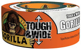 Gorilla 6025302 Duct Tape, 25 yd L, 2.88 in W, Polyethylene-Coated Cloth Backing, White