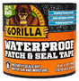 Gorilla 4670002 Patch and Seal Tape, Waterproof, 10 ft L, Black