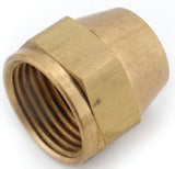 Anderson Metals 754014-04 Nut, 1/4 in, Flare, Brass, -65 to 250 Temperature Rating