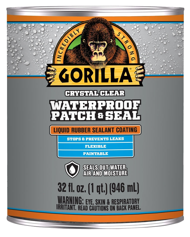 Gorilla 105341 Rubberized Coating, Waterproof, Clear, 32 oz, Pack of 6